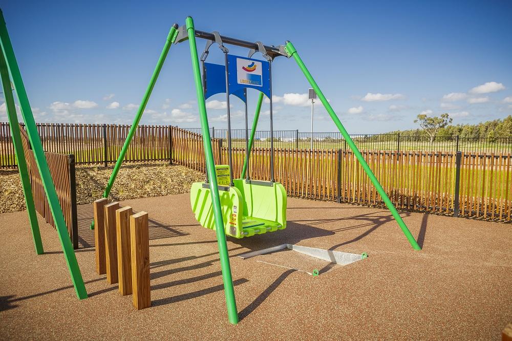 Deep Creek playground has an all abilities swing