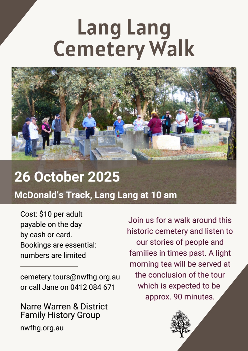 Lang Lang Cemetery Walk