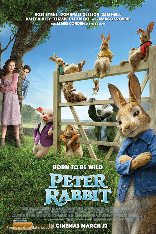 Peter Rabbit movie screens Wed 26 Sep