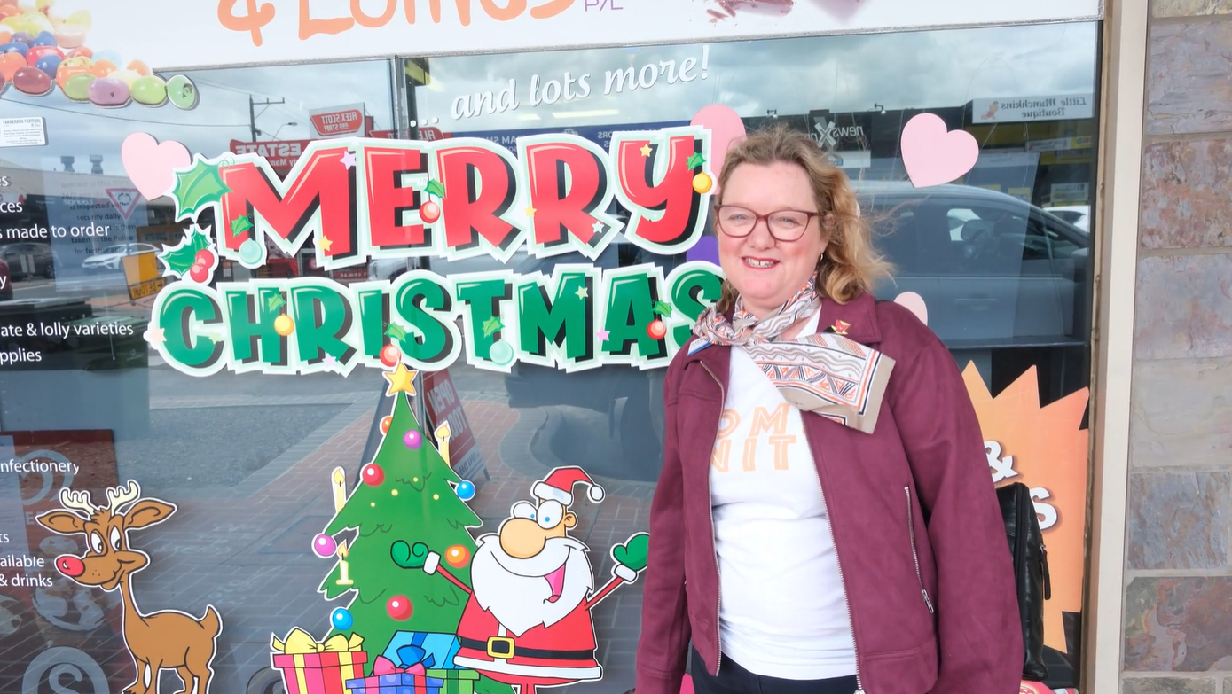 Cr Liz Roberts is encouraging the community to shop local this Christmas.