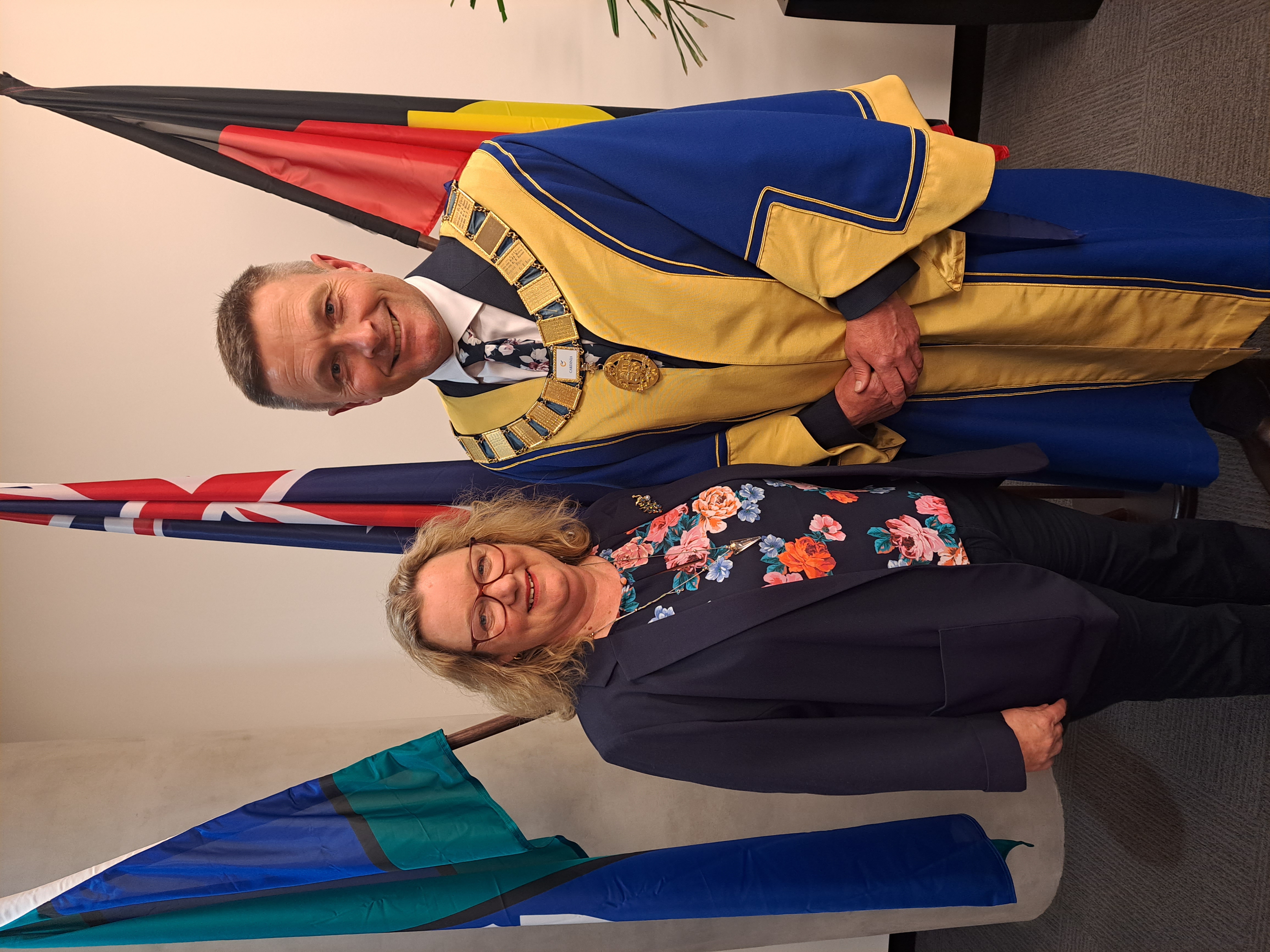 Mayor Cr Brett Owen and Deputy Mayor Cr Liz Roberts