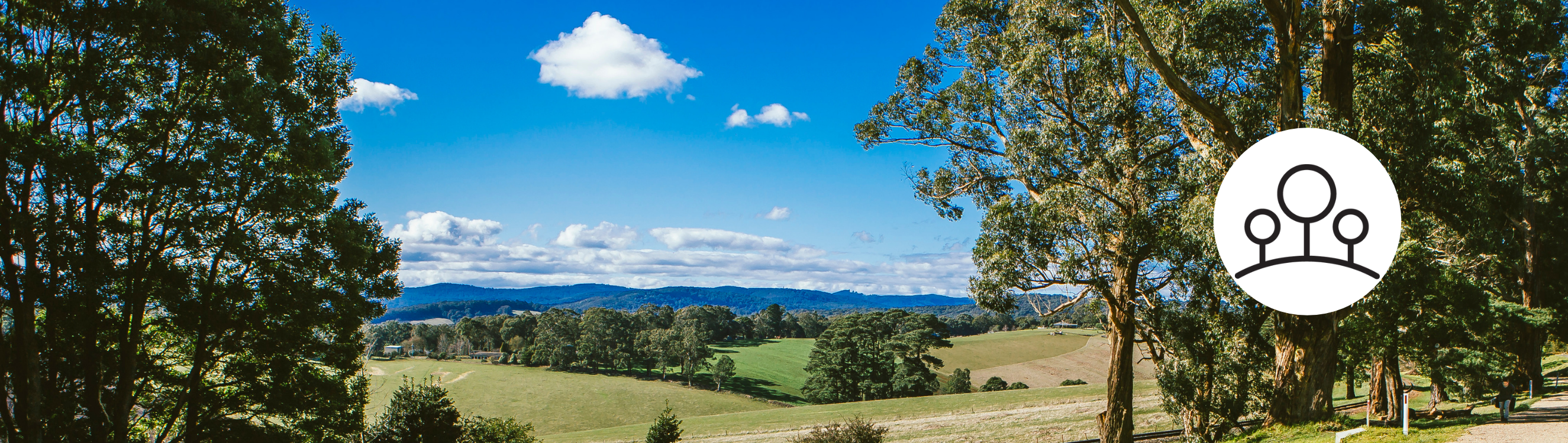 view looking over the valley