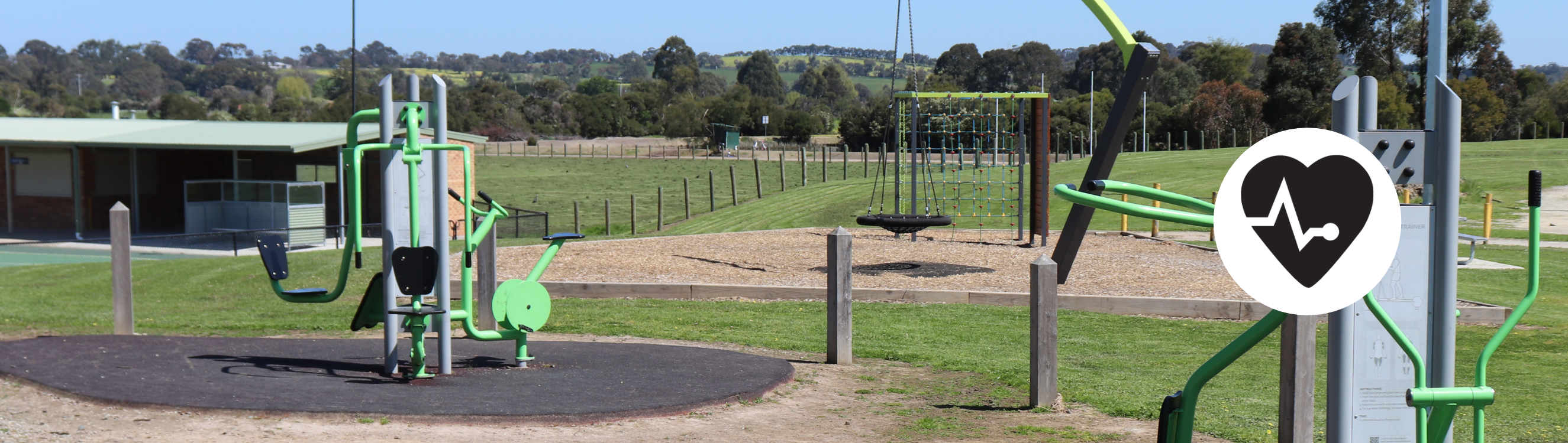 outdoor gym equipment in a park